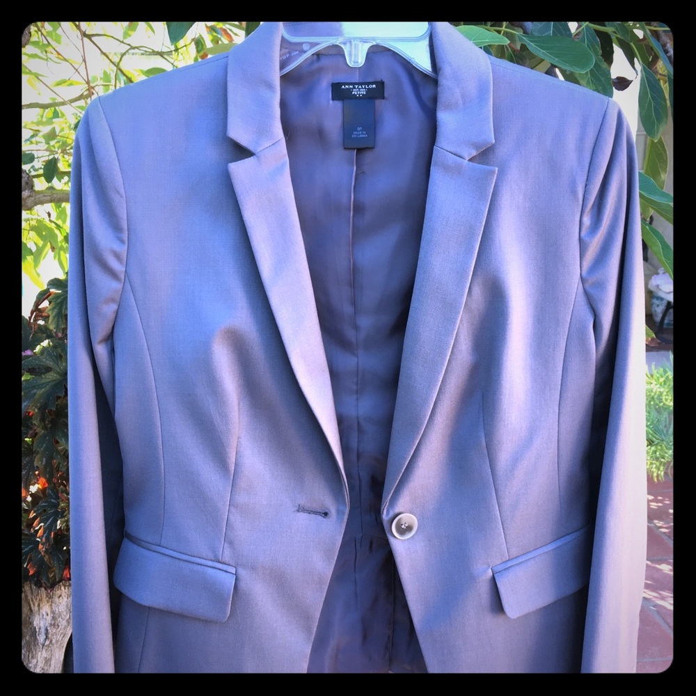 Ann Taylor Gray Blazer